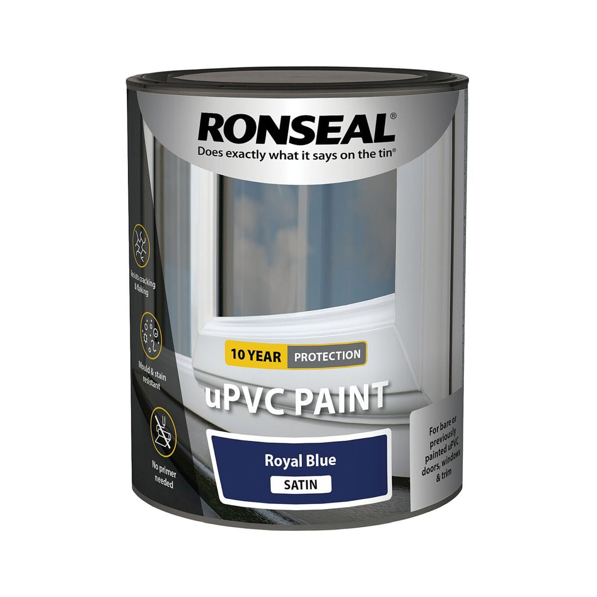 Ronseal uPVC Paint Royal Blue Satin 750ml – Smyth's Homevalue