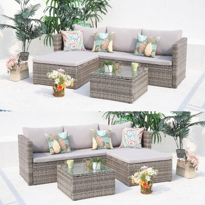 Corner Lounge Garden Furniture Set Smyth's Homevalue