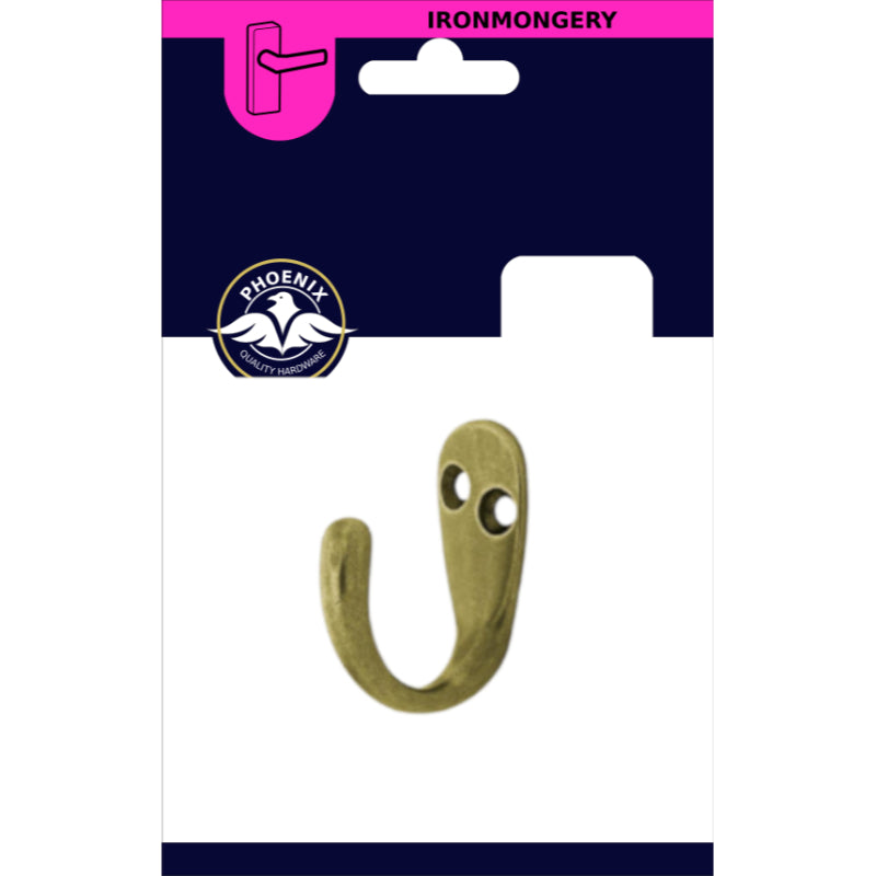 Brass Coat Hook 1 Piece Smyth's Homevalue