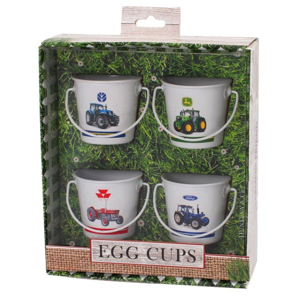Set of 4 Bucket Egg Cups Tractors Smyth's Homevalue