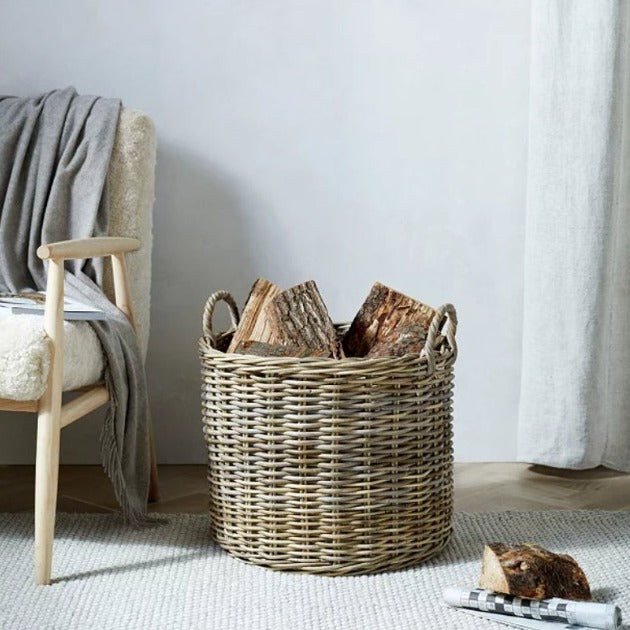 Round Kubu Wicker Basket Small Smyth's Homevalue