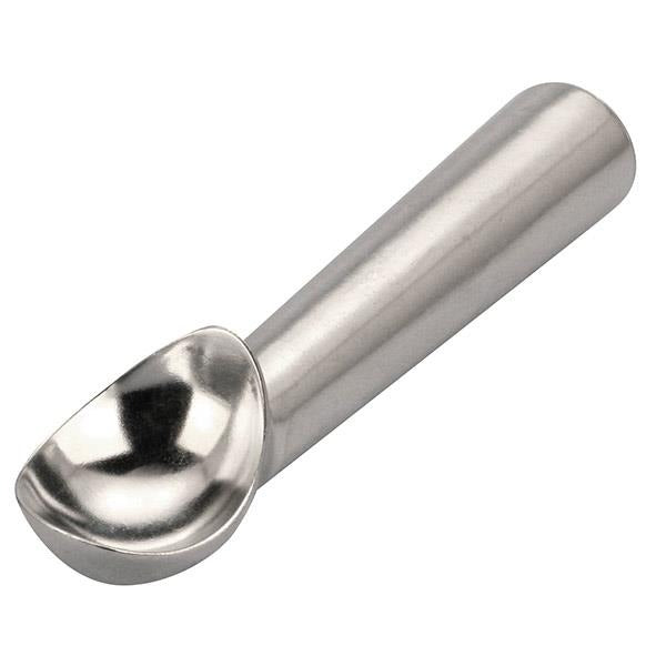 Aluminium 2oz ice cream scoop with ergonomic handle for easy dessert serving


