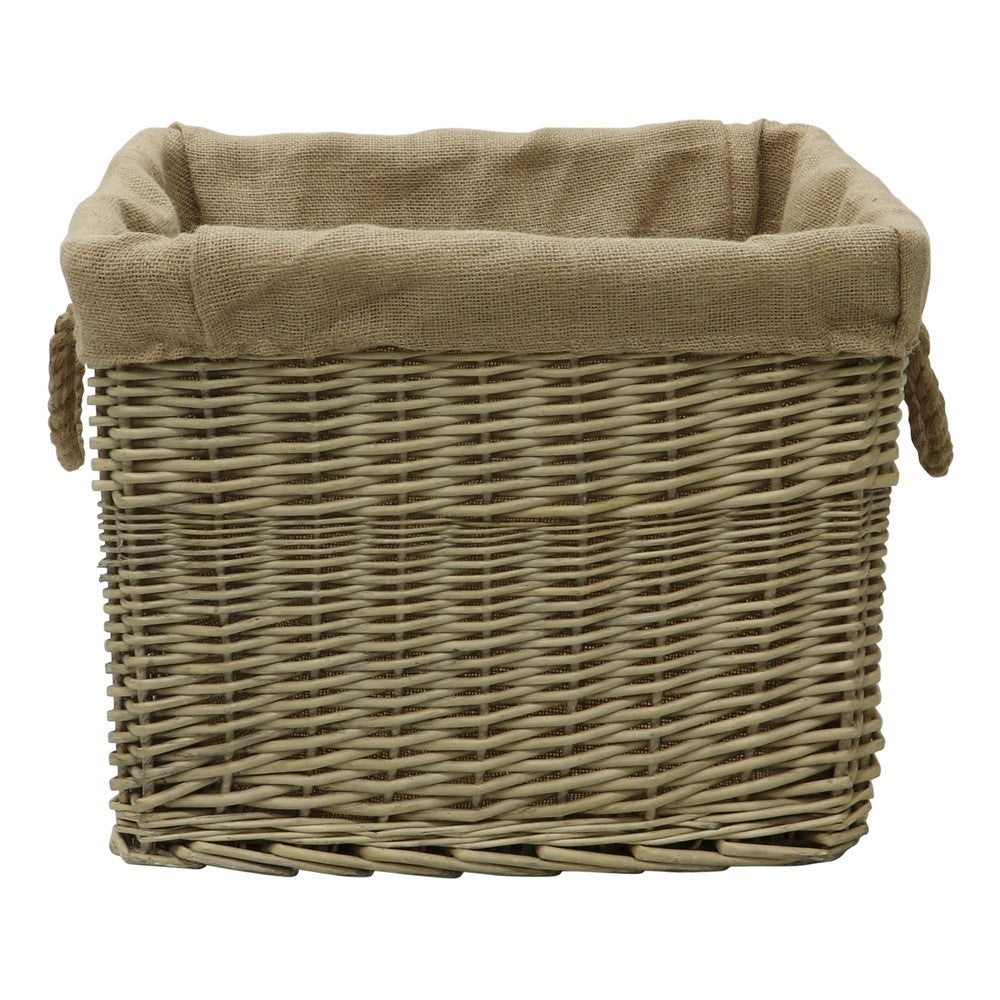 Rectangle Lined Log Basket