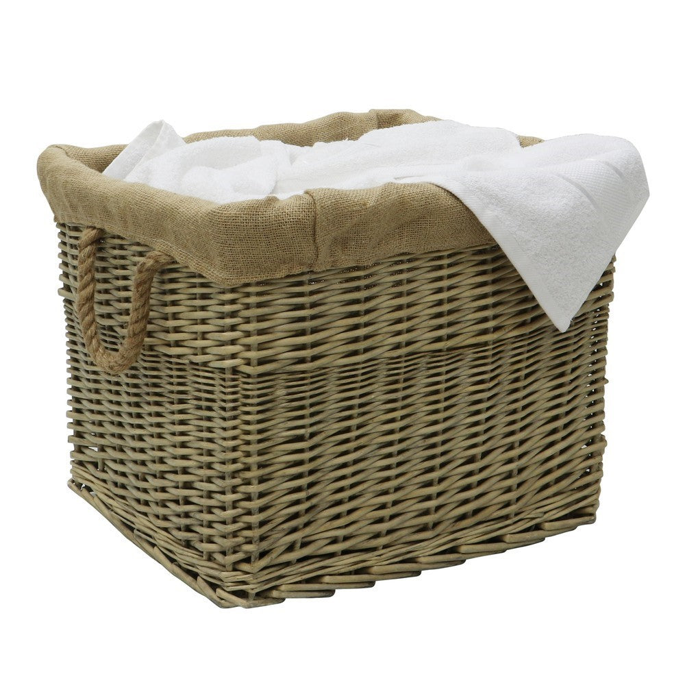 Rectangle Lined Log Basket