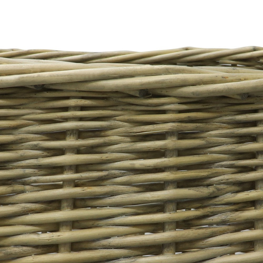Square Antique Wash Log Basket