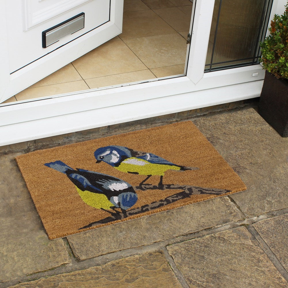 JVL Blue Tit Doormat 45x75cm