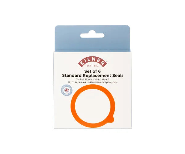 Kilner 6 Pack Standard Replacement Rubber Seals