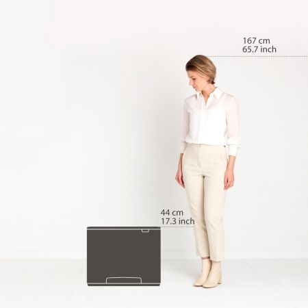 Brabantia Bo Double Pedal Bin 11+23L | Matt Black