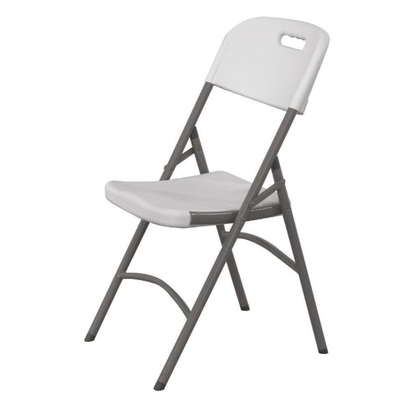 white folding chair