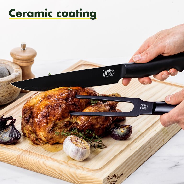 Chop & Grill Meat Knife & Fork Set