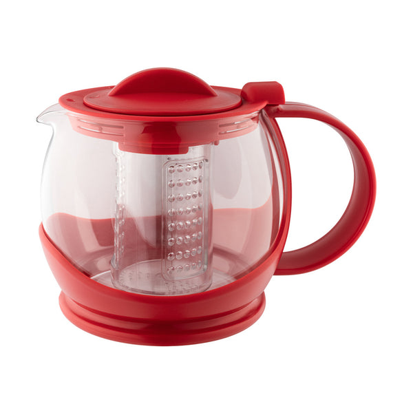 Cafe Ole Shut Off Infuser Teapot 1.2L Red