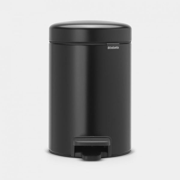 Brabantia 3L Pedal Bin | Matt Black
