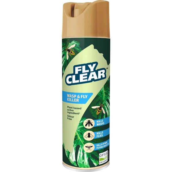 Fly Clear Organic Wasp & Fly Killer Spray 400ml