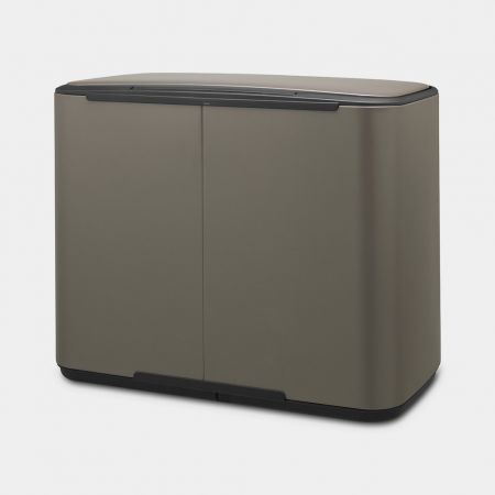 Brabantia Bo Double Pedal Bin 11+23L | Platinum