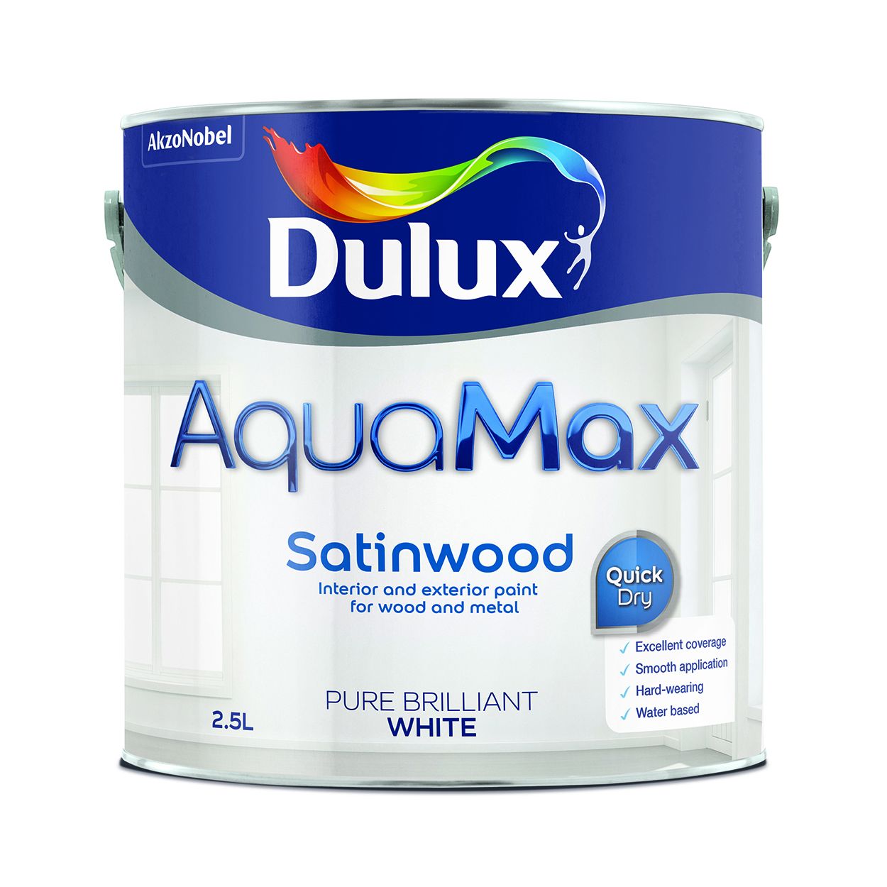 Dulux AquaMax Satinwood Pure Brilliant White