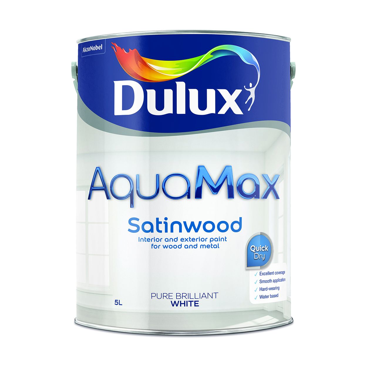 Dulux AquaMax Satinwood Pure Brilliant White