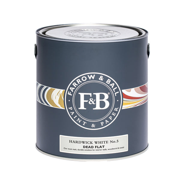 Farrow & Ball 2.5 Litre Dead Flat Hardwick White 5