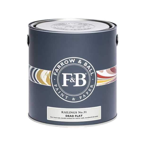 Farrow & Ball 2.5 Litre Dead Flat Railings 31