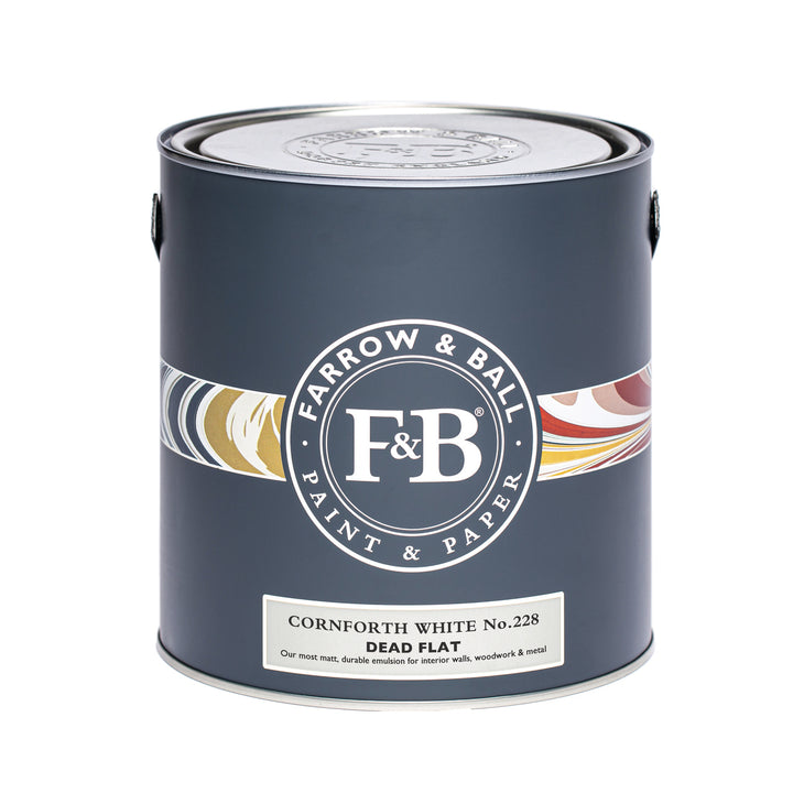 Farrow & Ball 2.5 Litre Dead Flat Cornforth White 228 – Smyth's Homevalue