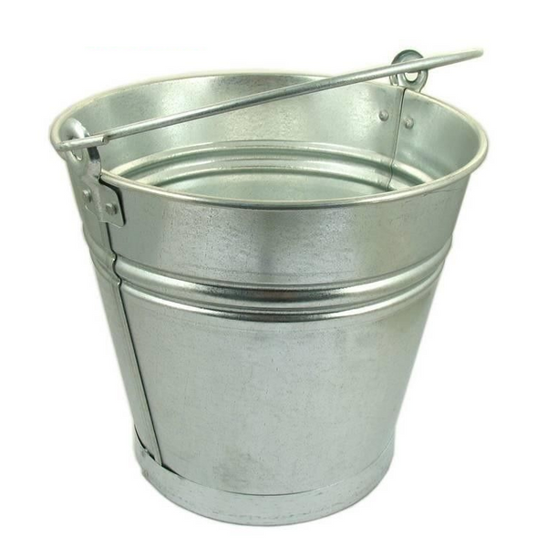 13 Litre Galvanised Bucket