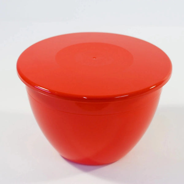 3LB Red Plastic Pudding Bowl