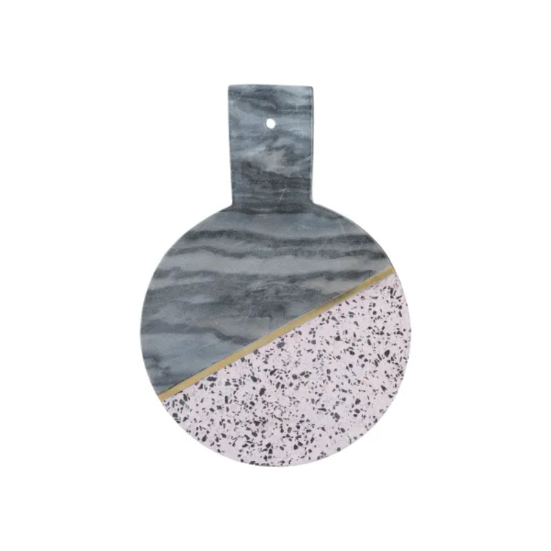 Elements Terrazzo Marble Round Serving Board