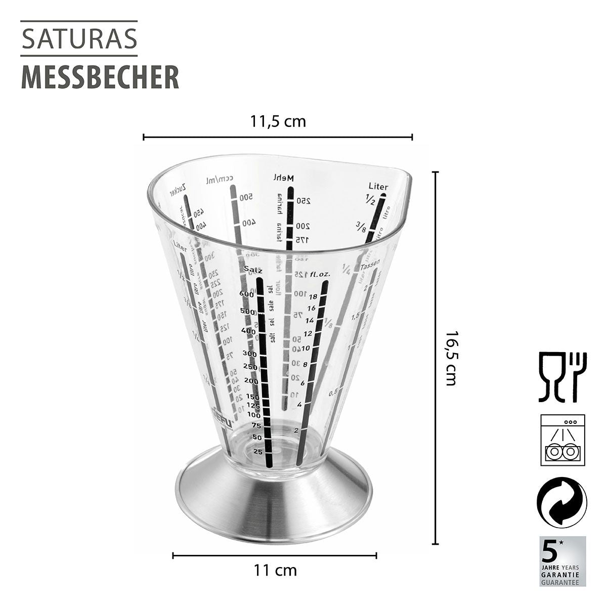Gefu Messi Measuring Cup 500ml