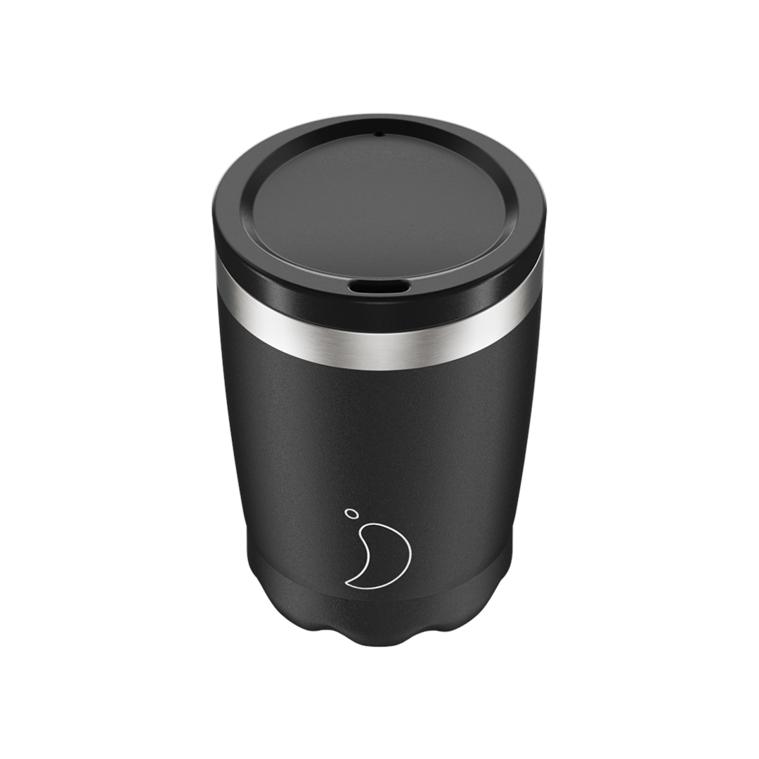 Chillys Coffee Cup Mono Black 340ml