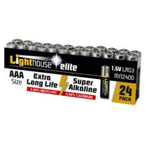 Lighthouse AAA Batteries 24 Pack