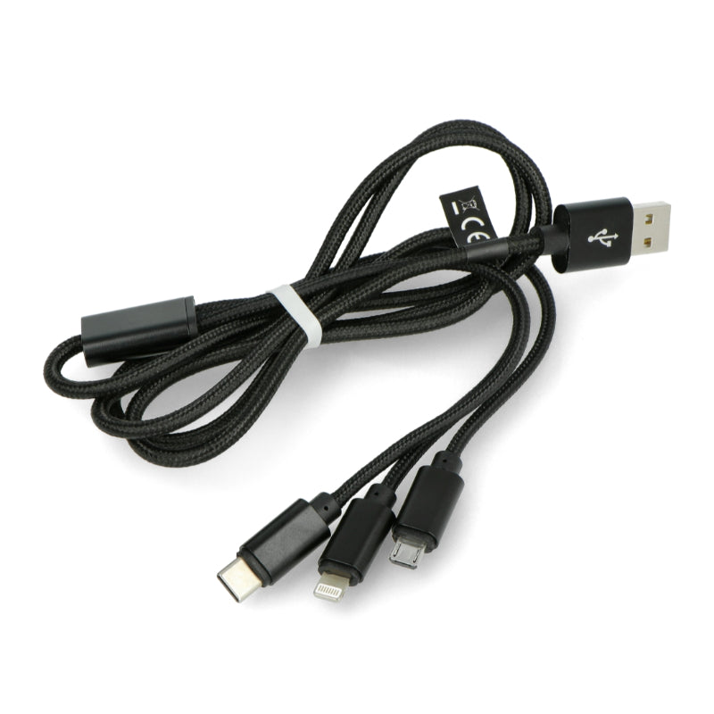 Maxlife Nylon 3in1 USB Cable