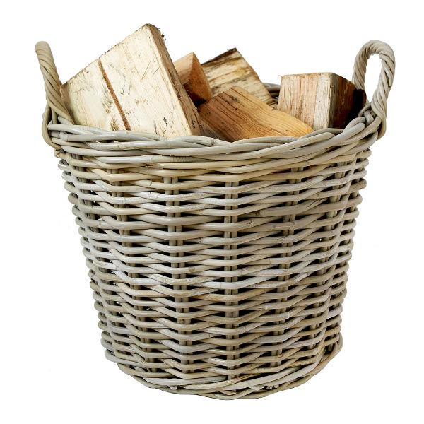 Round Kubu Log Basket XL
