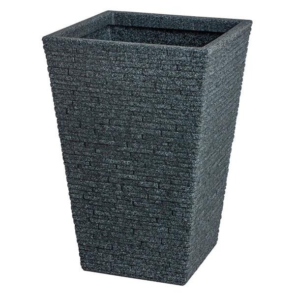 Tall Slate Garden Planter - Pewter