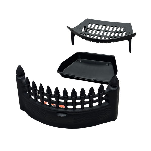 16" Cast Iron Fire Grate Set