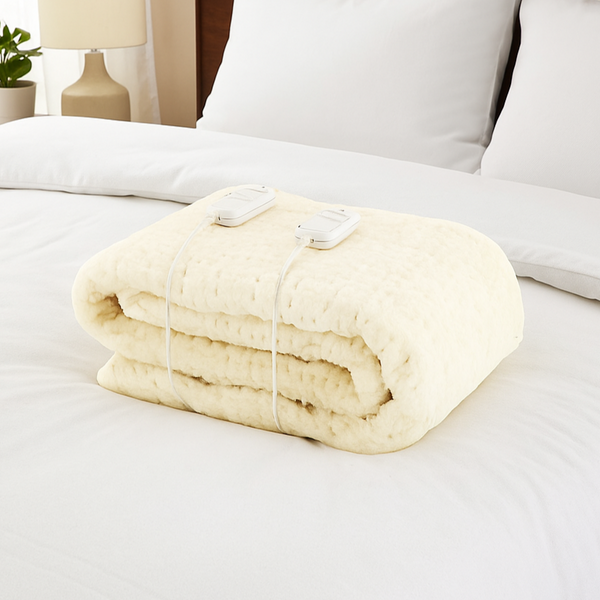 Monogram Dual Control Double Fleece Electric Blanket 137cm x 190cm