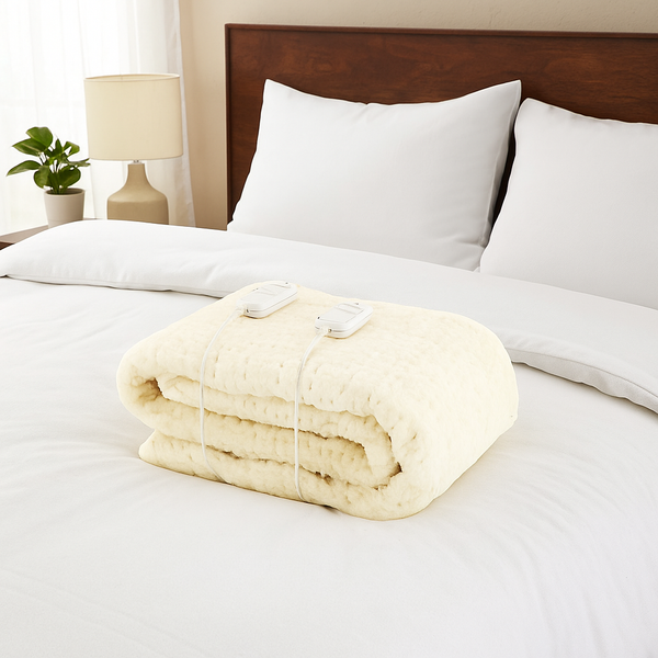 Monogram Dual Control Electric Blanket