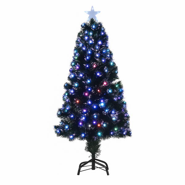 Abbey Green Fibre Optic Tree Multicolour 185 LED