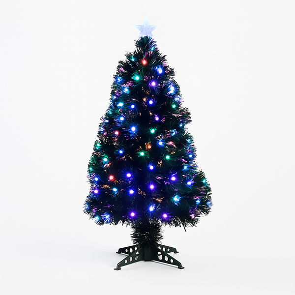 Abbey Fibre Optic Tree with Multi LEDs H90cm W40cmk