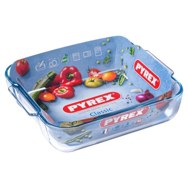 Pyrex Borosilicate Glass Square Roaster 29cm x 23cm