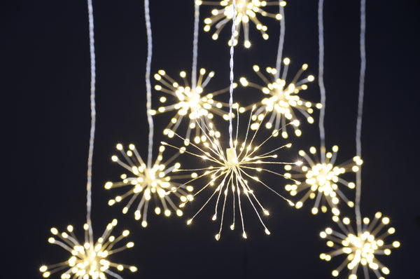 Starburst Curtain Lights Warm White 160cm x120cm