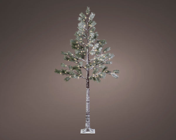 LED Snowy Pine Outdoor Tree H180cm with 96 Lights