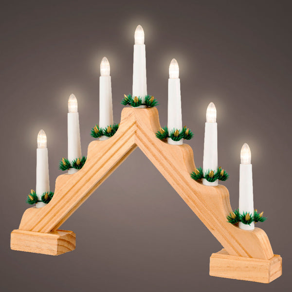 Window Candle Arch   BO Indoor - Pine