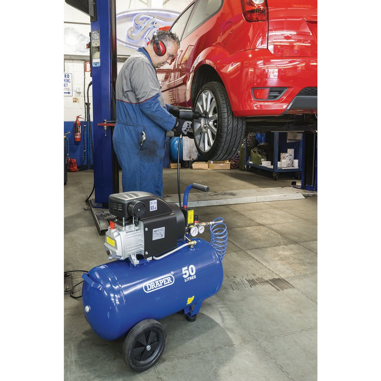 Draper 50L Direct Drive Air Compressor 2hp 230v