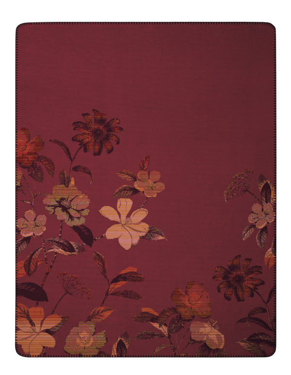 Biederlack Wohndecke Velvet Bloom 150 x 200
