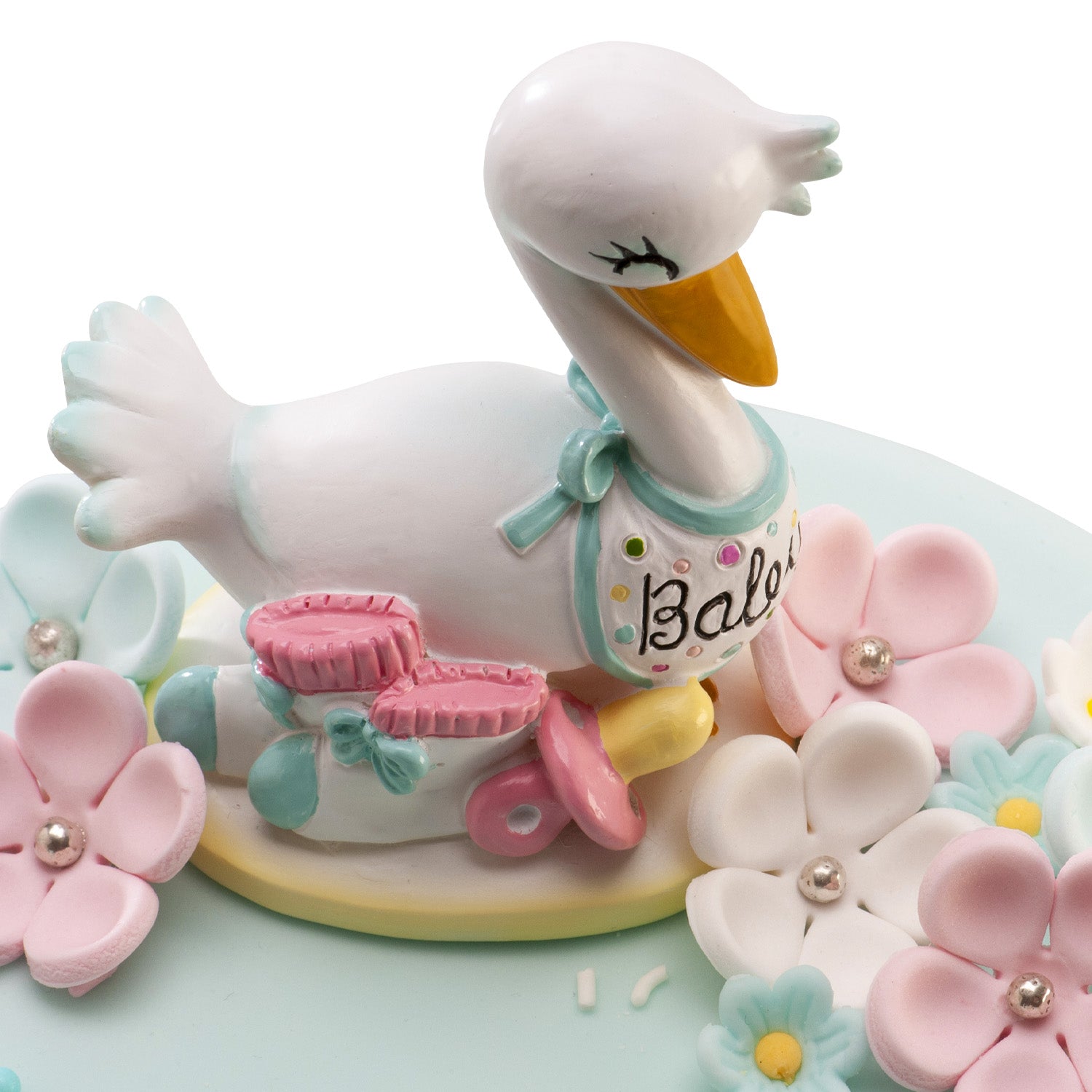 Baptism Baby Stork 10cm