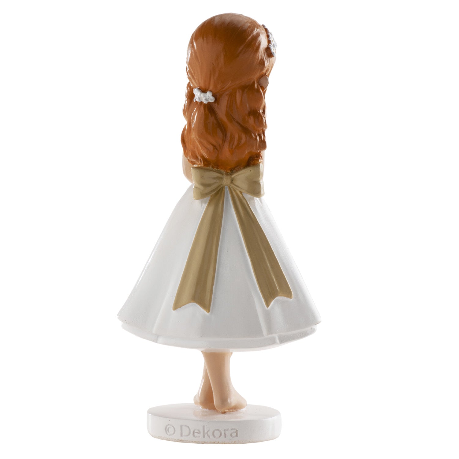 Communion Barefoot Girl Cake Topper 13cm