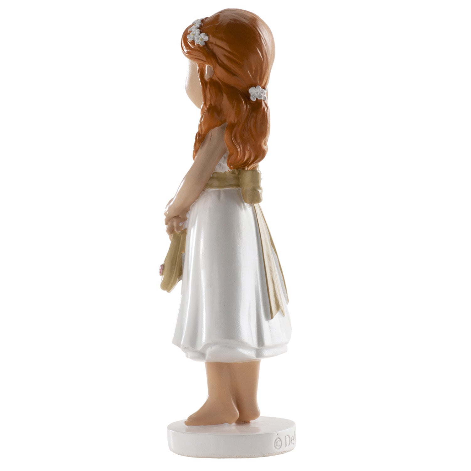 Communion Barefoot Girl Cake Topper 13cm