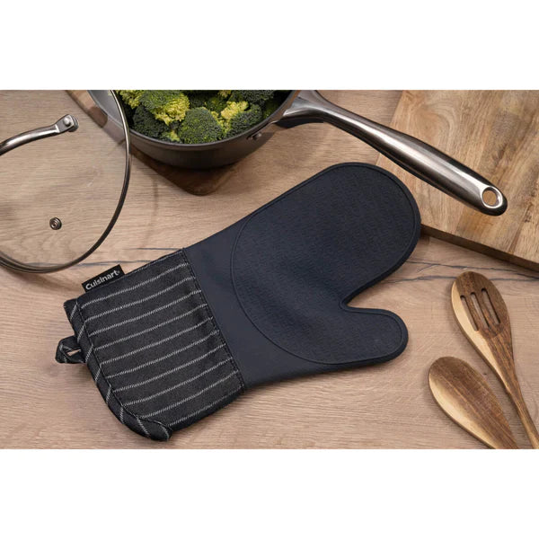 Cuisinart Silicone Oven Mitt - Denim Pin Stripe