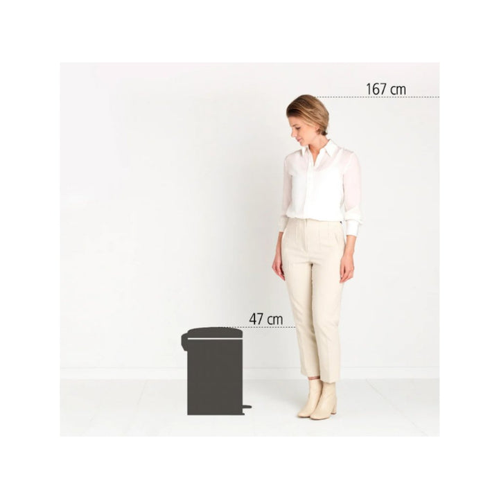 Brabantia 20L Pedal Bin Newicon | Platinum