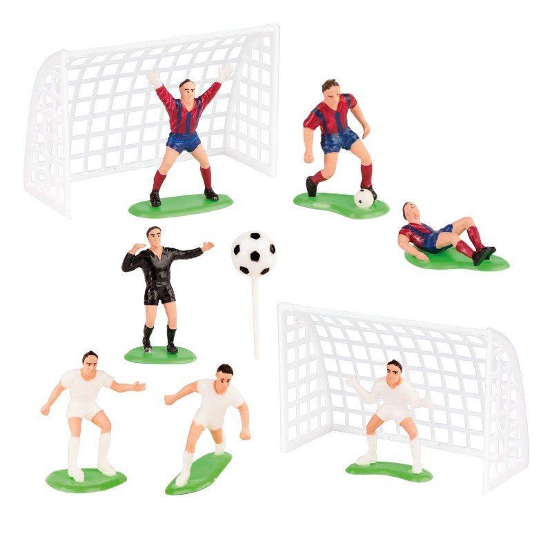 Football Kit of 12 Players for Cake Decoration 5 - 6.5 CM