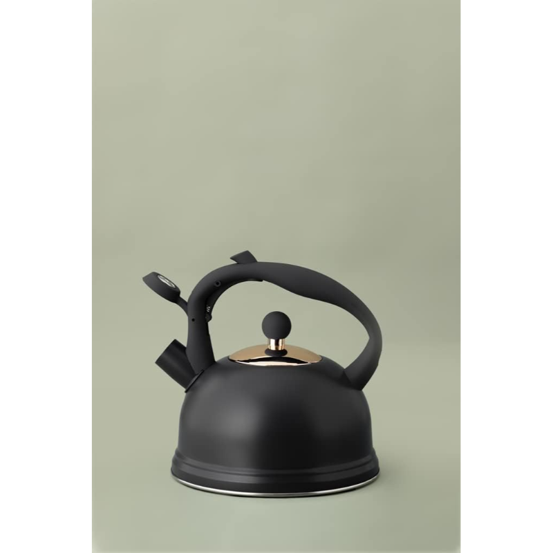 Typhoon Otto Black 1.8 Litre Whistling Kettle